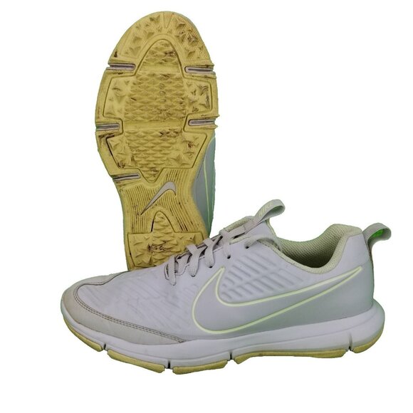 ✅Nike Women's 8.5 Explorer 2 Golf Shoes/Sneakers Pure Platinum Volt -AA1846-001 - Picture 2 of 11